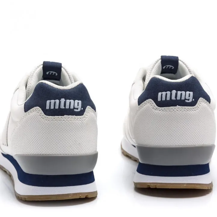 Zapatos sport Mustang 084697 blancas con detalles en azul y gris