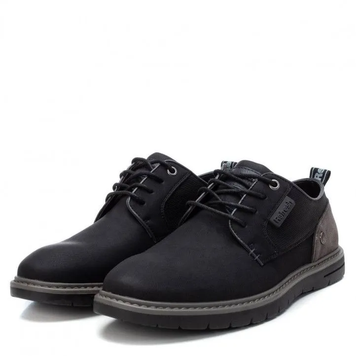 Zapatos vestir Refresh 076533 con talón en serraje gris