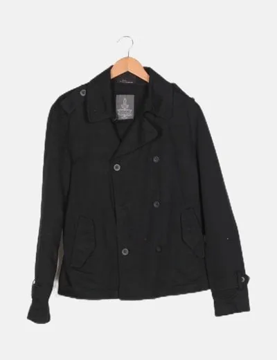 Zara Chaqueta negra botones