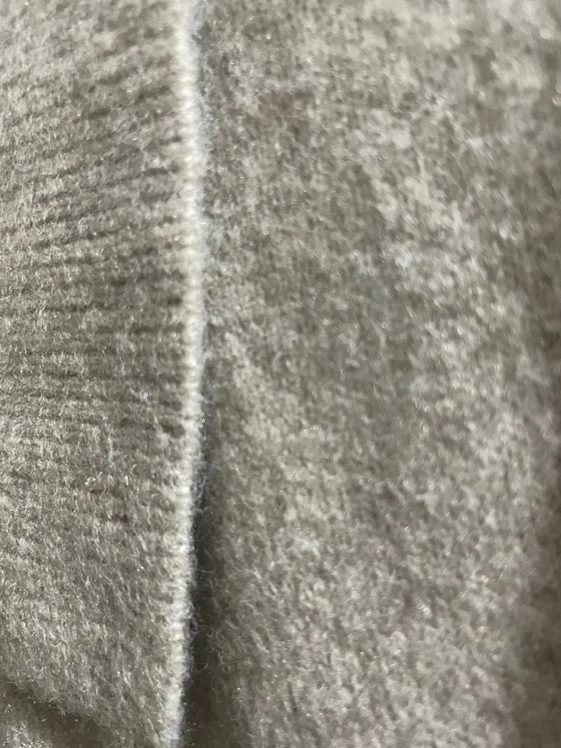 ZARA Vestido Camisero tejido Café